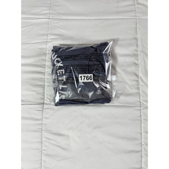 Funny Retro Bucket List Life Is Good T-Shirt Tee Size XL Blue Soft Cotton EUC - Picture 7 of 7